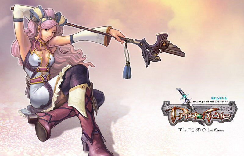 Female Character with Weapon — Pink, Dramatic, Sunset, Digital Art