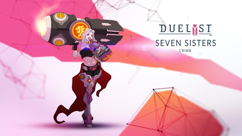 Female Character with Weapon — Pink, Dramatic
