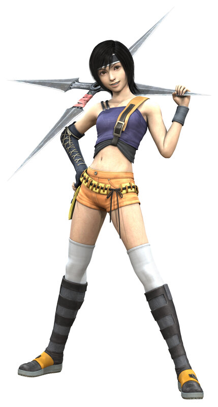 Female Character with Weapon — Purple, Confident, 3d Render, Shorts, Boots