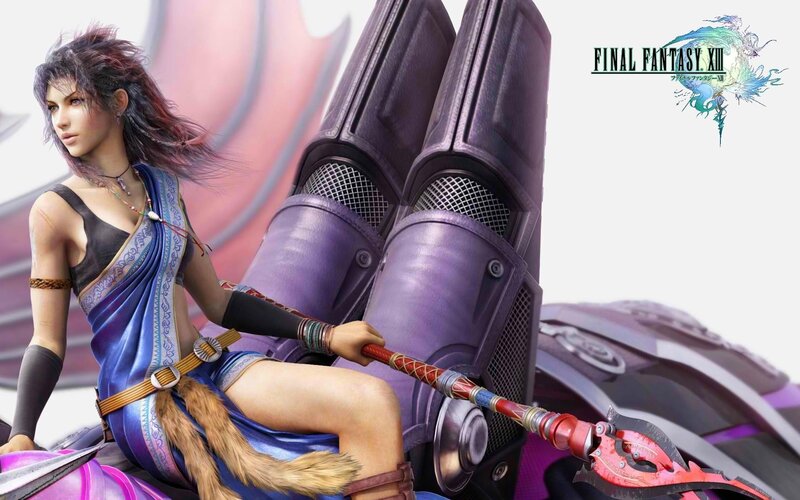 Female Character with Weapon — Purple, Dramatic, 3d Render