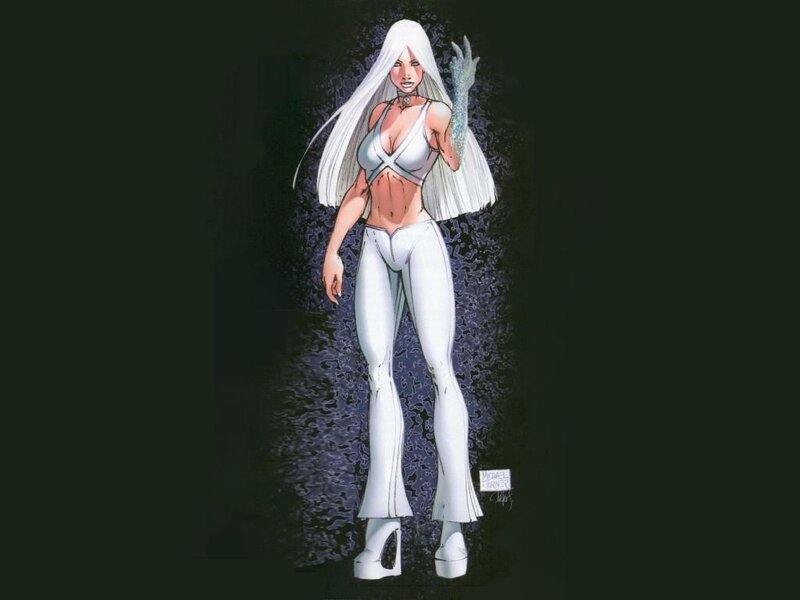 Female Character with White Hair — Dramatic, Comic
