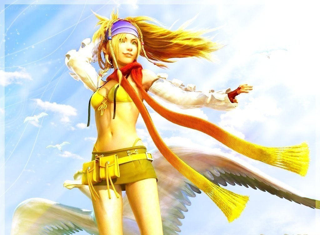 female character with wings