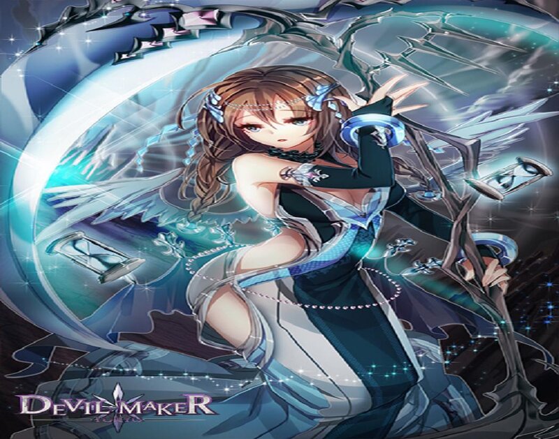 Female Character with Wings — Blue, Dramatic, Anime, Hourglass