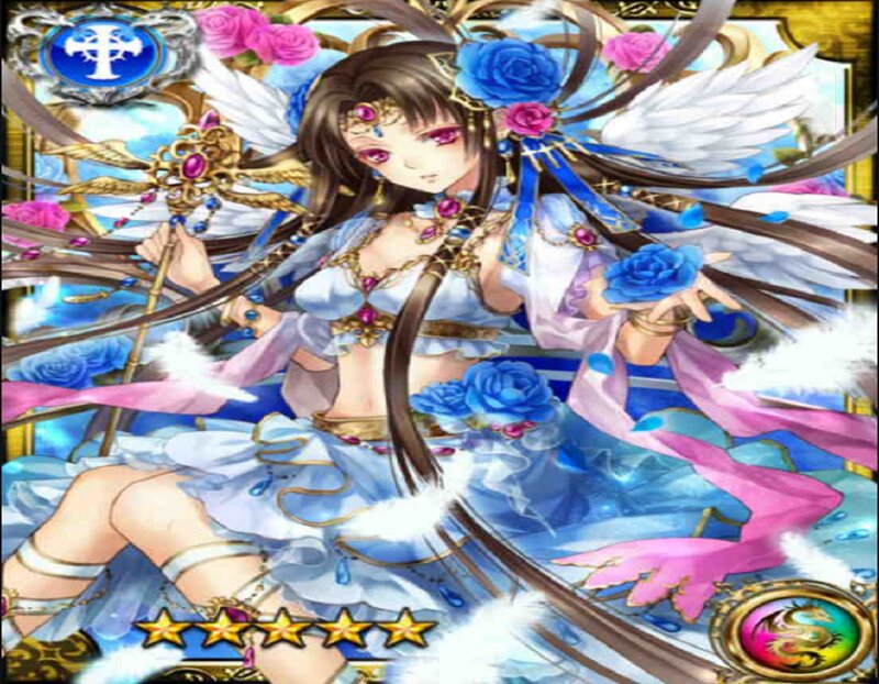 Female Character with Wings — Blue, Dramatic, Anime