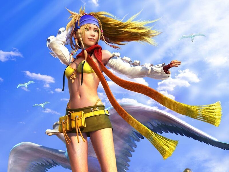 Female Character with Wings — Blue, Serene, Afternoon