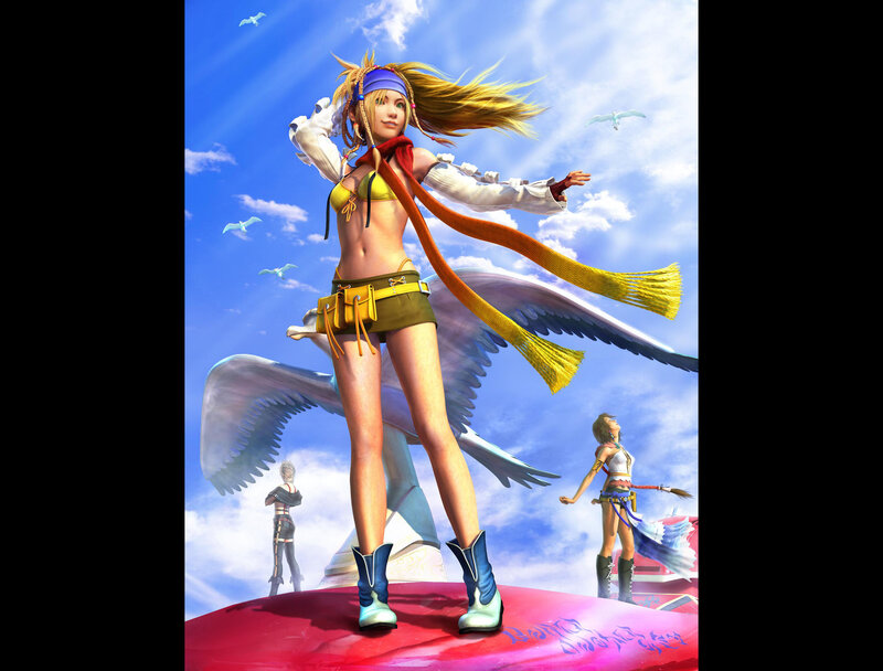 Female Character with Wings — Blue, Serene