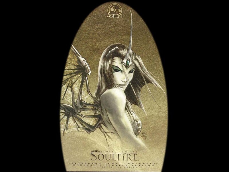 Female Character with Wings — Gold