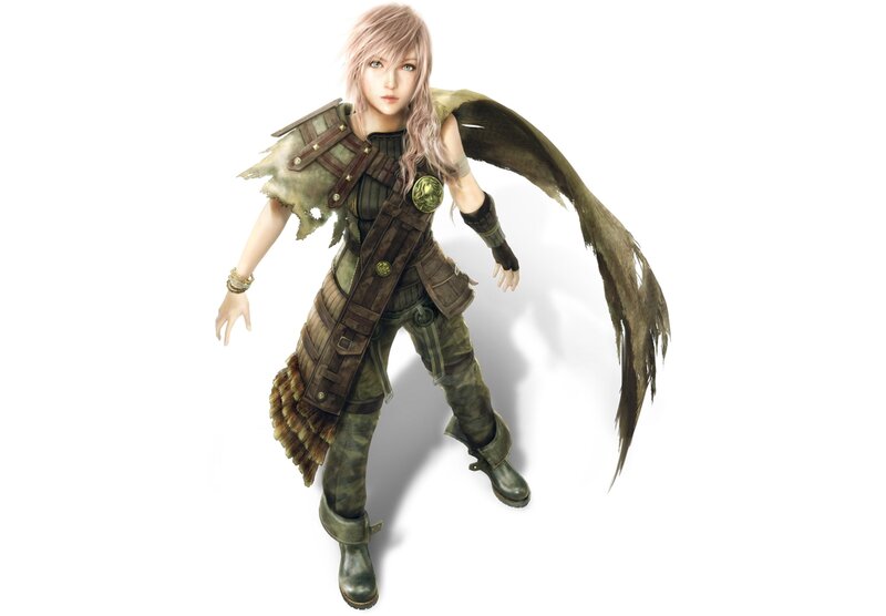Female Character with Wings — Green, Neutral