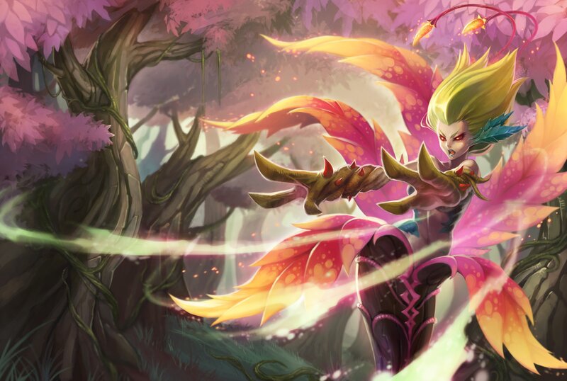 Female Character with Wings — Pink, Dramatic, Spring
