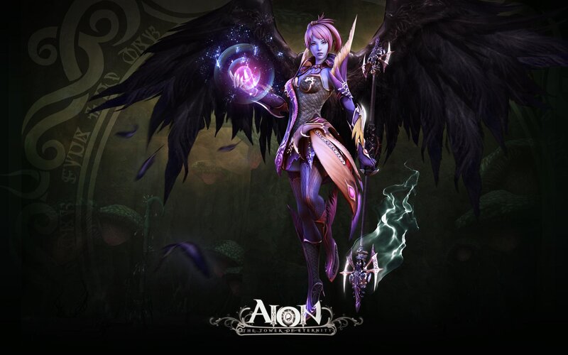 Female Character with Wings — Purple, Dramatic, Night, Digital Art, Magic
