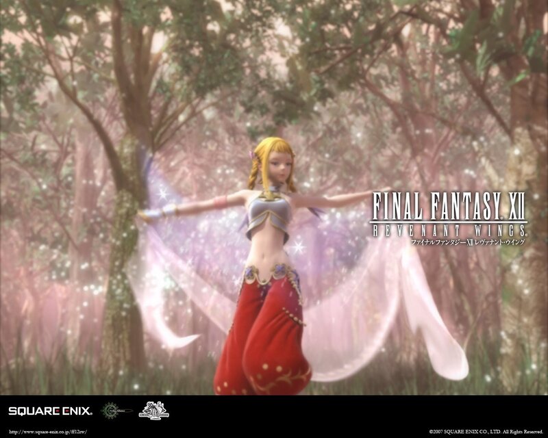 Female Character with Wings — Red, Serene