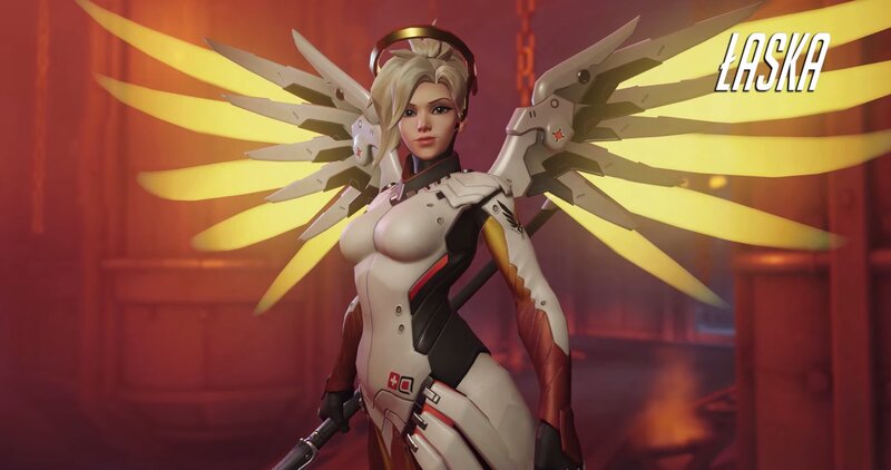 Female Character with Wings — White, Dramatic, 3d Render, Armor