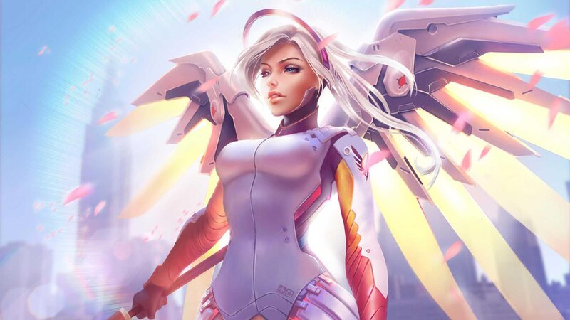 Female Character with Wings — White, Dramatic, Afternoon, Digital Art