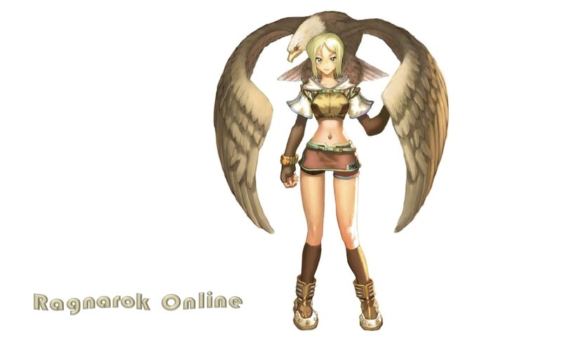 Female Character with Wings — White, Neutral