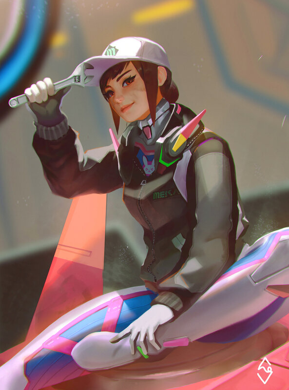 Female Character with Wrench