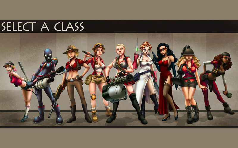 Female Characters in Game — Brown, Confident, Digital Art, Weapons