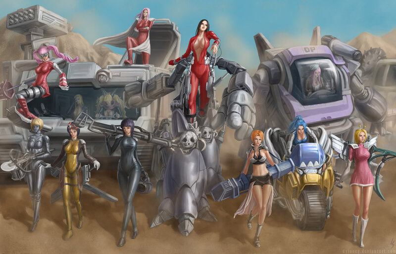 Female Characters with Mechs