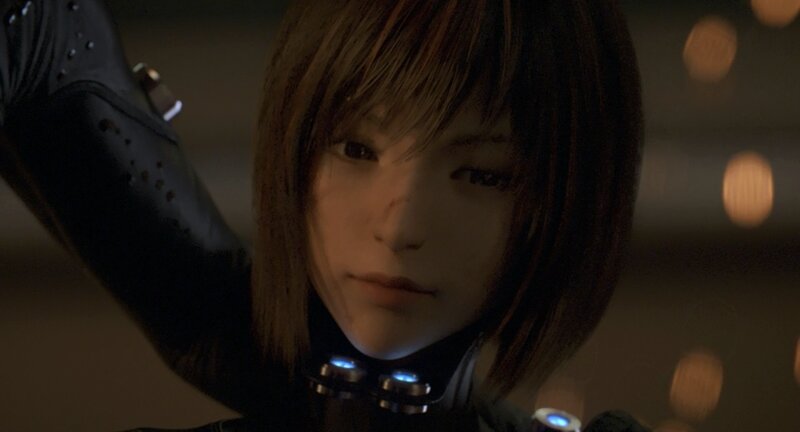 Female Cyborg Character — Black, Dramatic, 3d Render