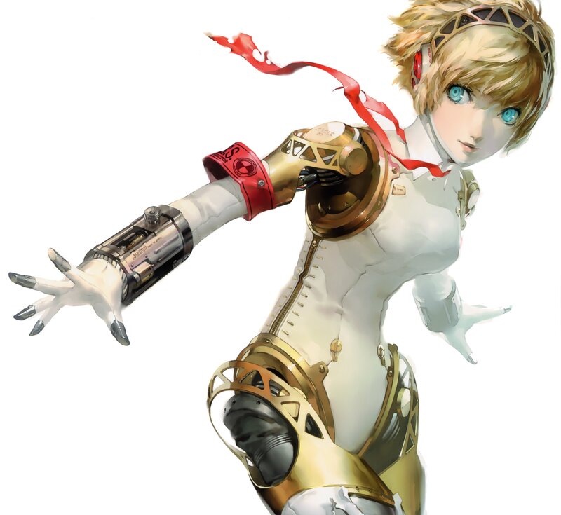 Female Cyborg Character — White, Dramatic