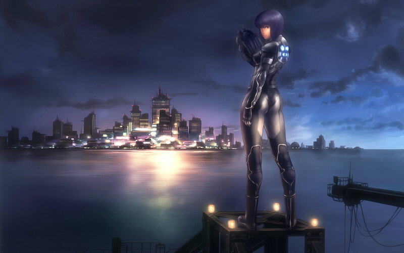 Female Cyborg on Platform