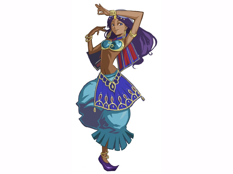 Female Dancer in Costume