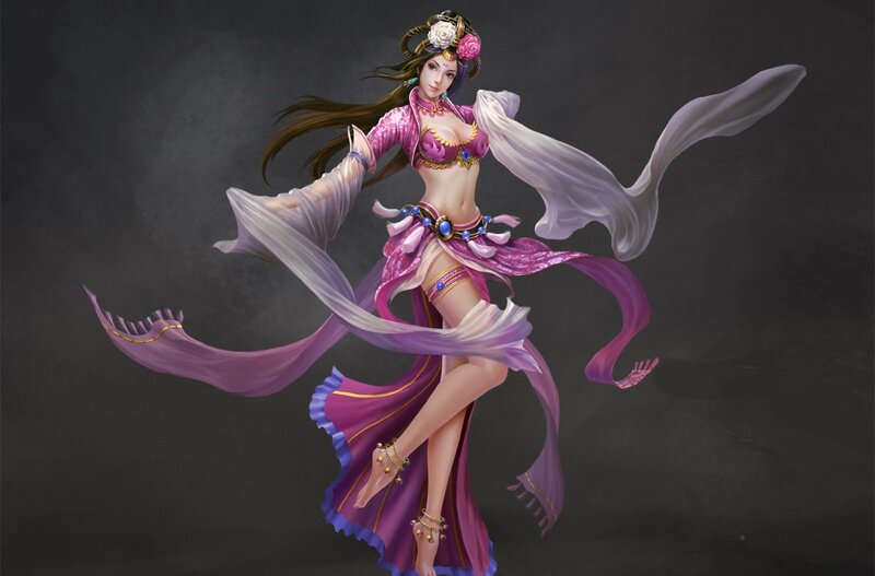 Female Dancer in Purple Outfit — Dynamic