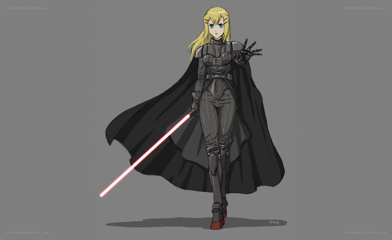 female dark side warrior
