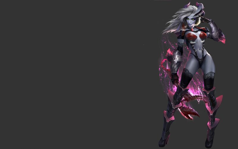 Female Demon Character — Gray