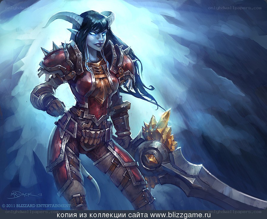 female demon hunter warrior
