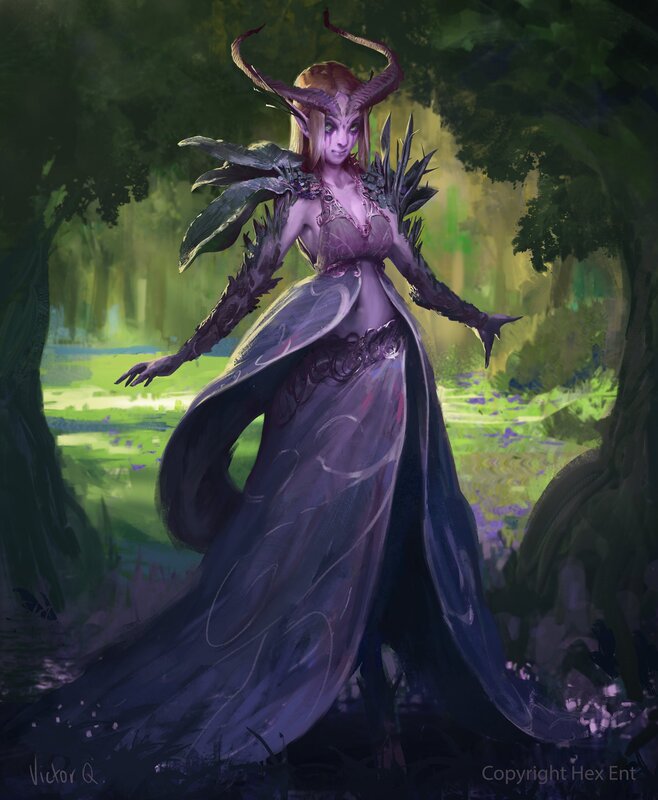 Female Demon in Forest