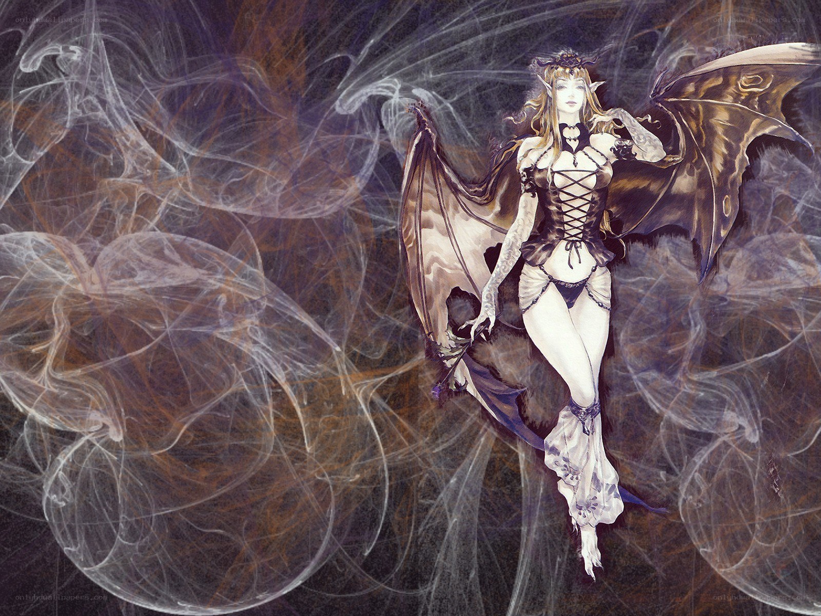 female demon with wings