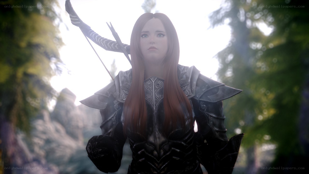 female elf archer in armor