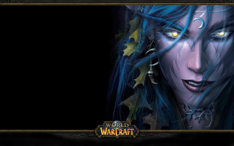 Female Elf Character — Blue