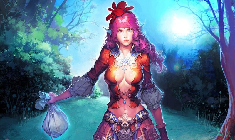 Female Elf in Forest