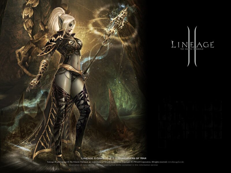 Female Elf Warrior — Black, Dramatic, Digital Art