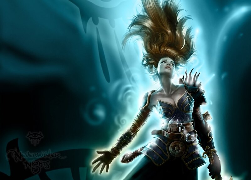 Female Elf Warrior — Blue