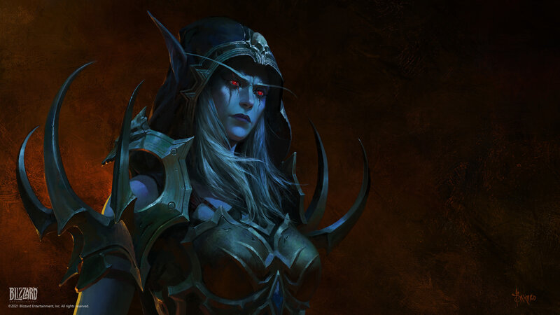 Female Elf Warrior — Brown, Dramatic