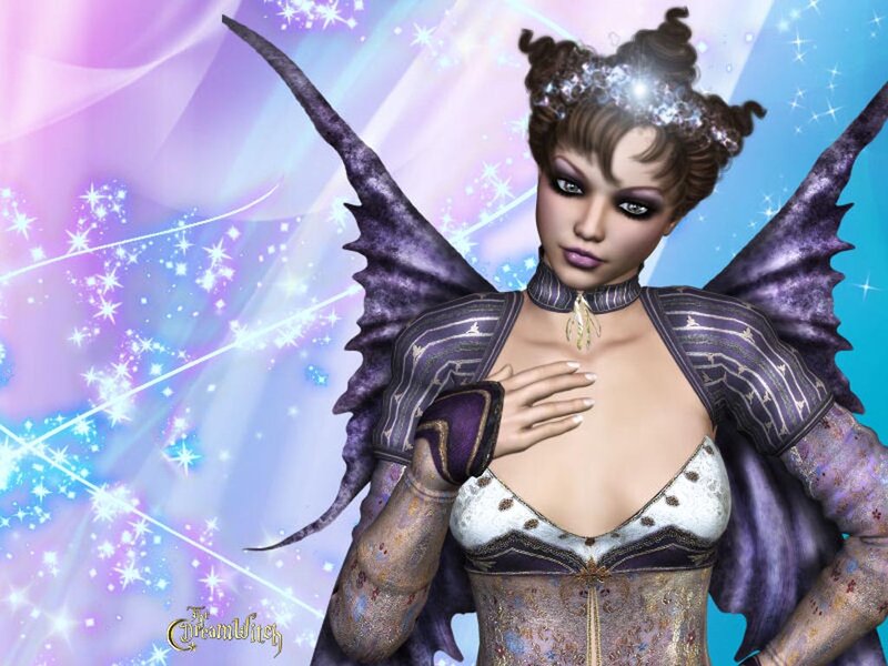Female Fairy Character — Purple