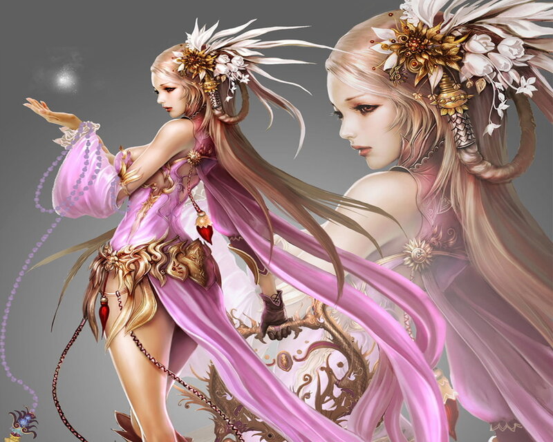 Female Fantasy Character — Pink