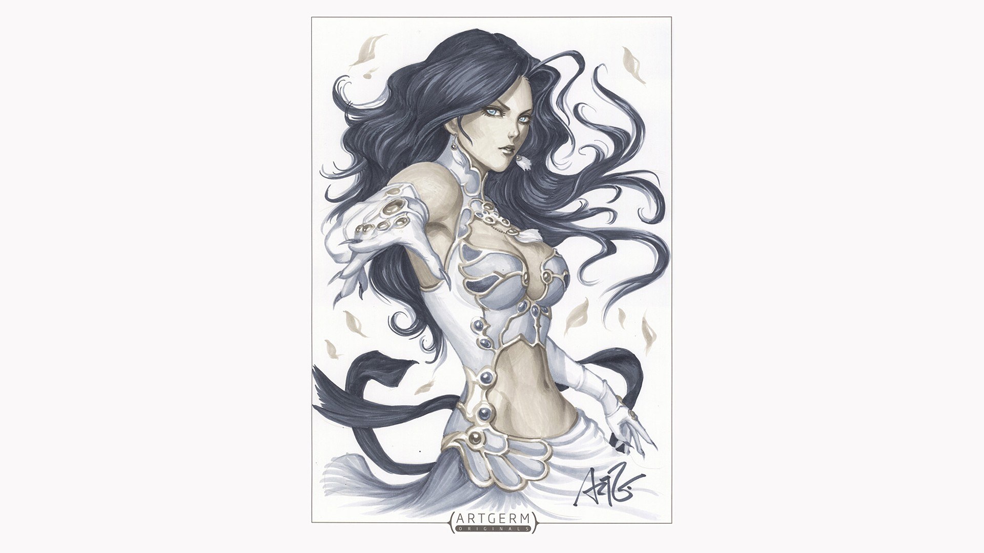 female fantasy character portrait