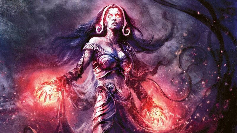 Female Fantasy Character — Purple, Dramatic, Night