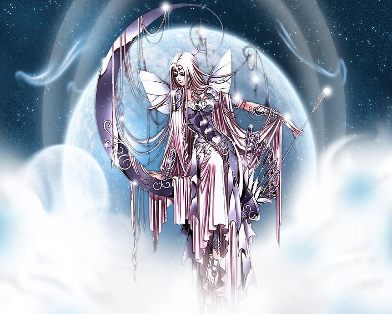 Female Fantasy Character — Purple, Serene