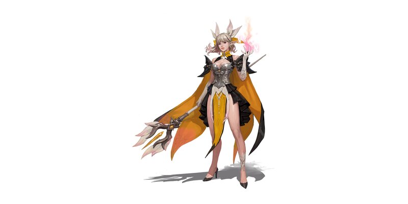 Female Fantasy Character — Yellow