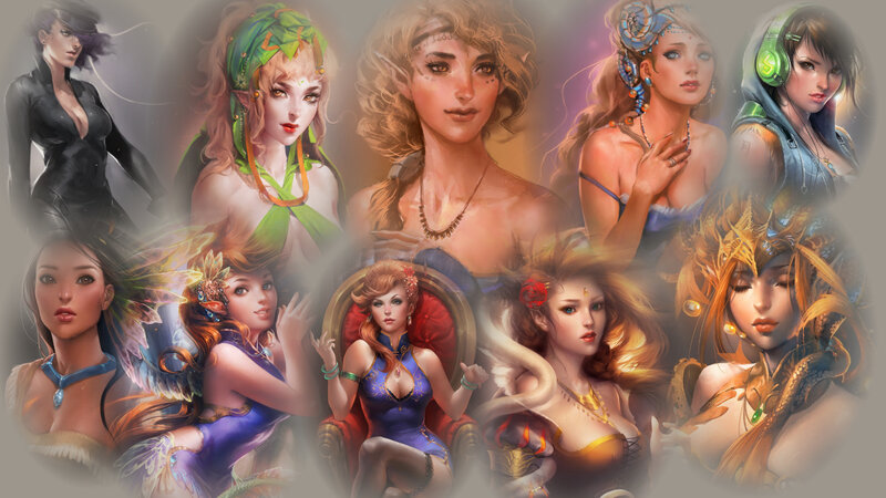 Female Fantasy Characters — Brown