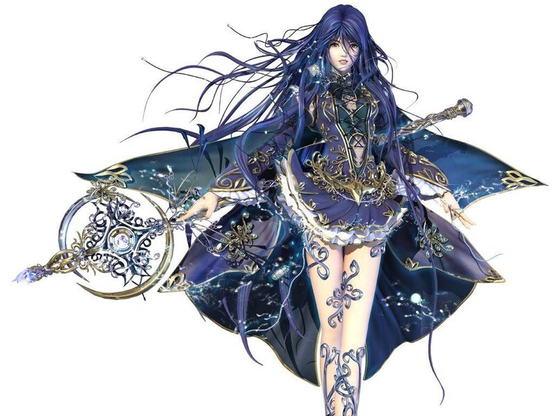 female fantasy mage character