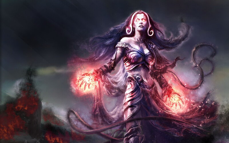 Female Fantasy Sorceress — Purple, Dramatic