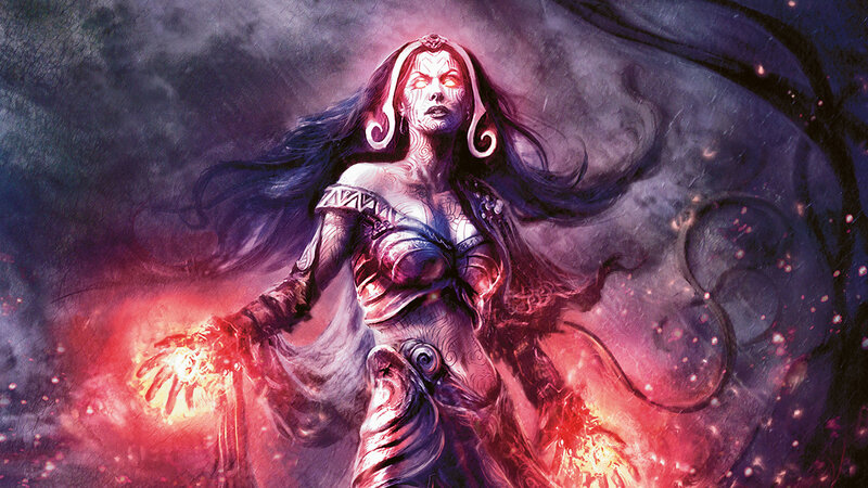 female fantasy sorceress
