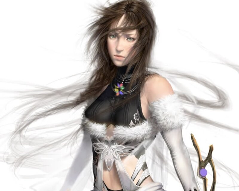 female fantasy warrior character