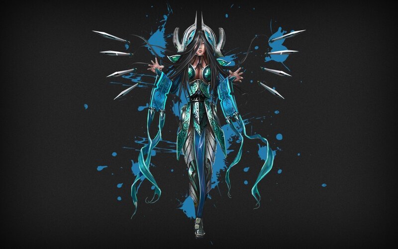 female fantasy warrior character