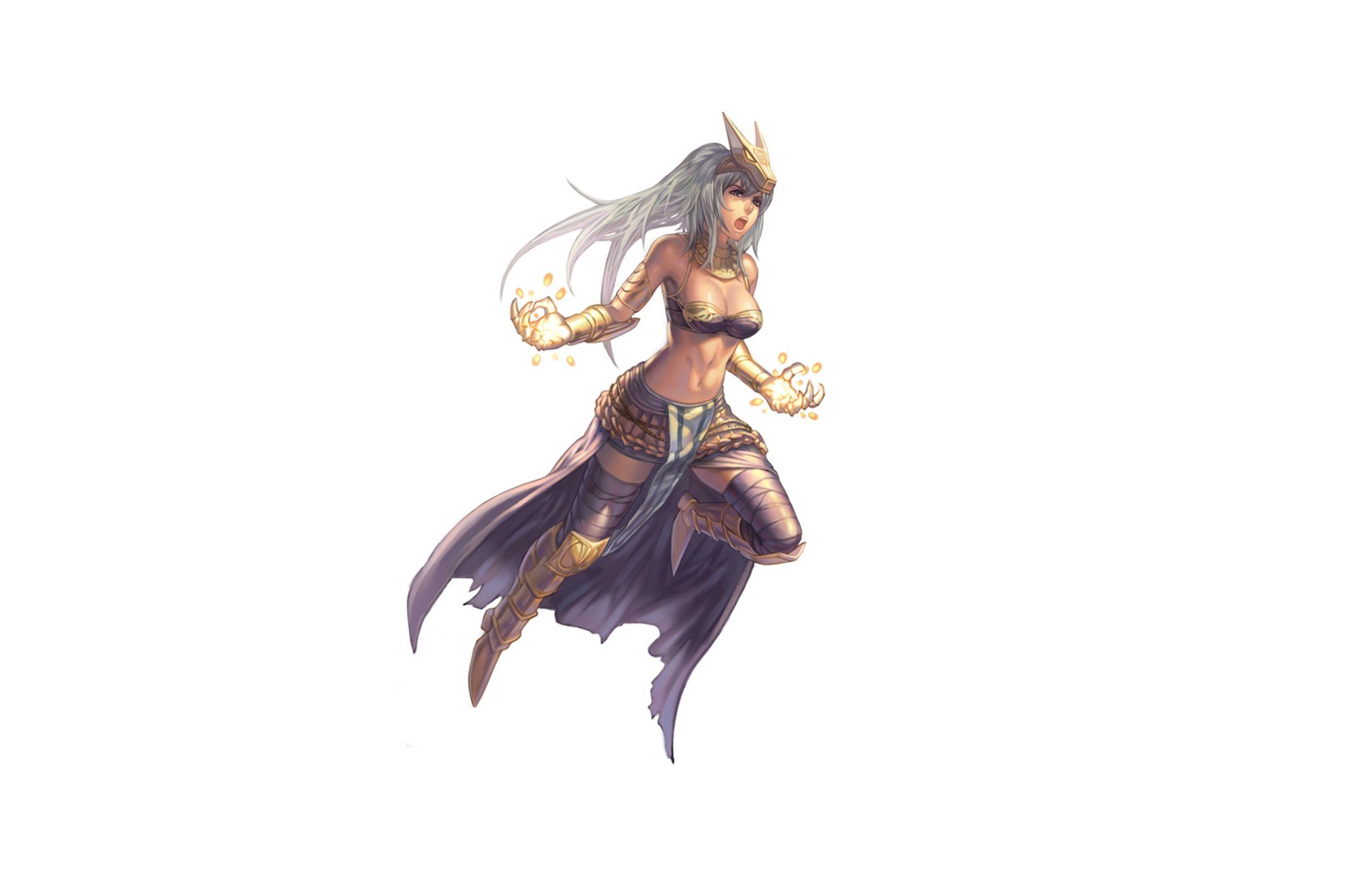 female fantasy warrior character